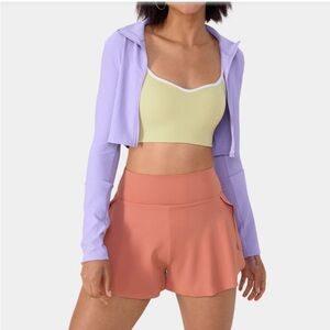 Halara High Waisted Split 2-in 1 Yoga Shorts